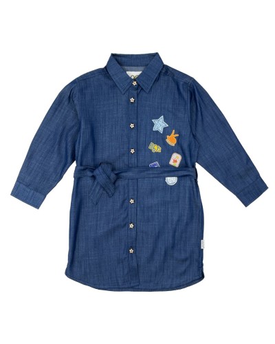 Chevignon x Le Petit Prince Kids Denim Shirt Dress