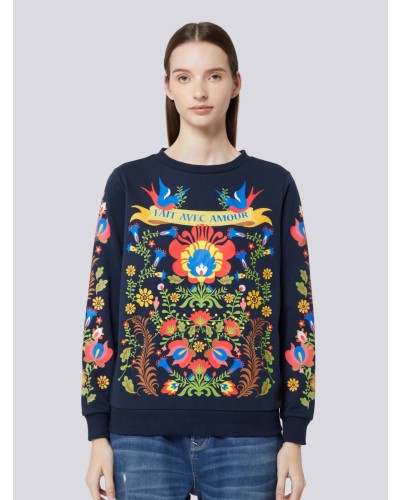 Women's Floral Print Sweatshirt