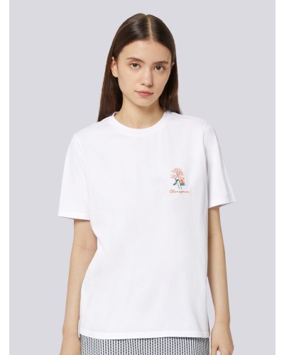 Women's Floral Embroidery Tee