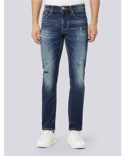 Men's Modern Straight V57 Orta Dark Tone Indigo Jeans