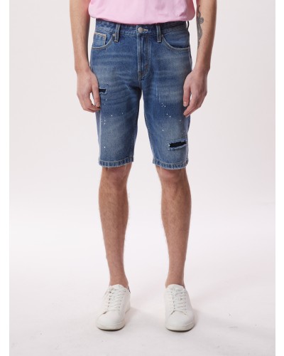 Men's V57 Splatter Straight Denim Shorts