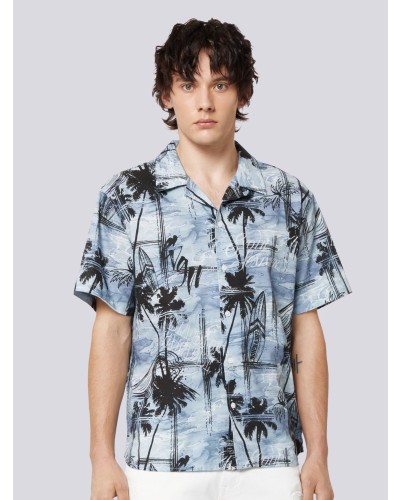 Mens Easy Fit Tropical Beach Hawaii Shirt